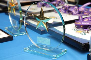 Star Award on a table