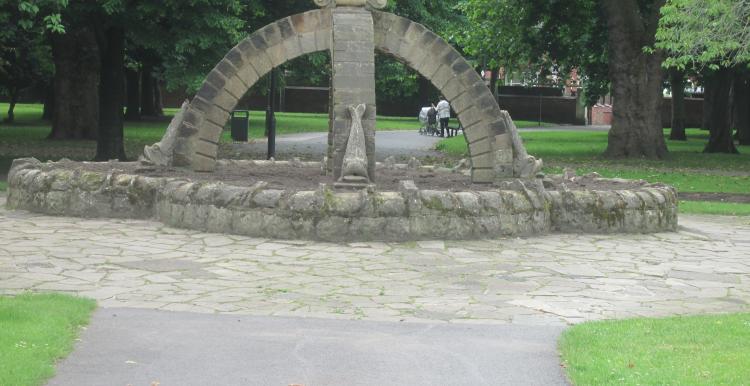 A monument in a park
