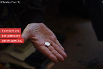 A person holding a cash coin with the text A process led photographic investigation