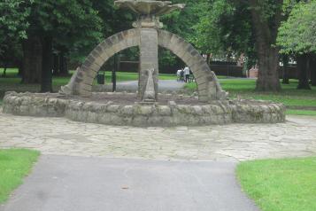 A monument in a park